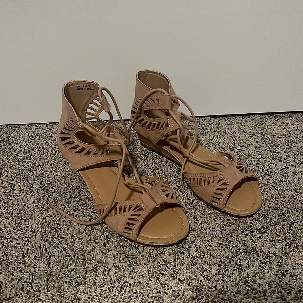 Esprit pink/nude sandals. Size Women’s 6.